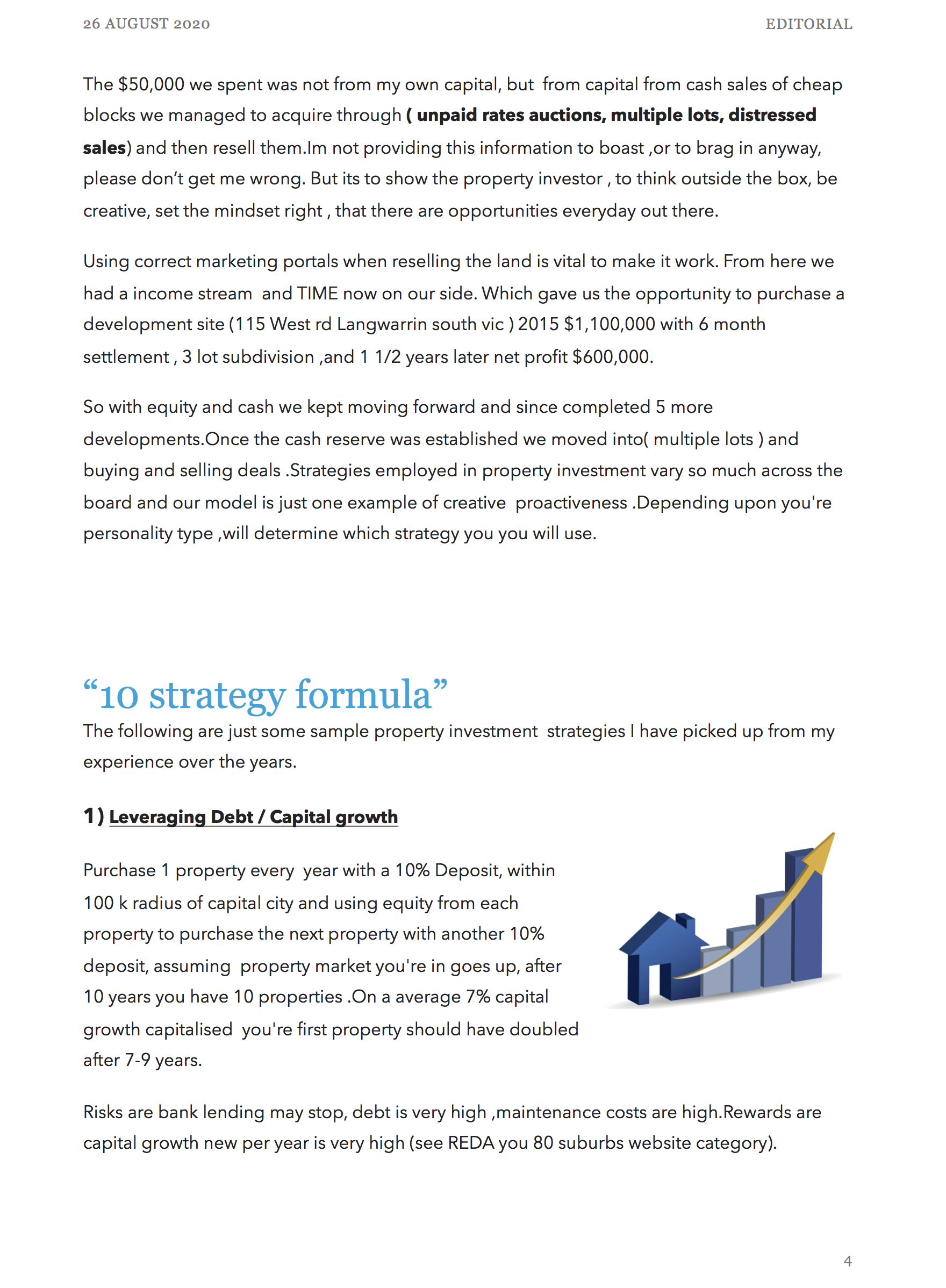SUCCESS IN PROPERTY